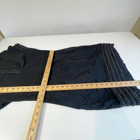 Jay Godfrey Womens Short Sleeve Mini Sheath Dress Black 8 V-Neck Zipper Trimmed - Picture 8 of 9